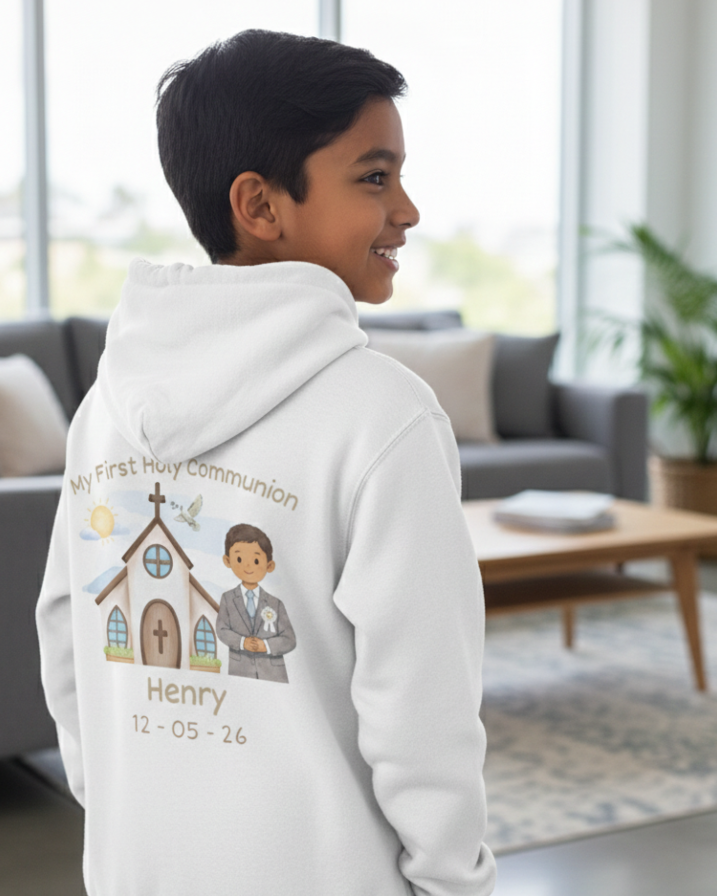 Boy’s Holy Communion Hoodie - Personalised