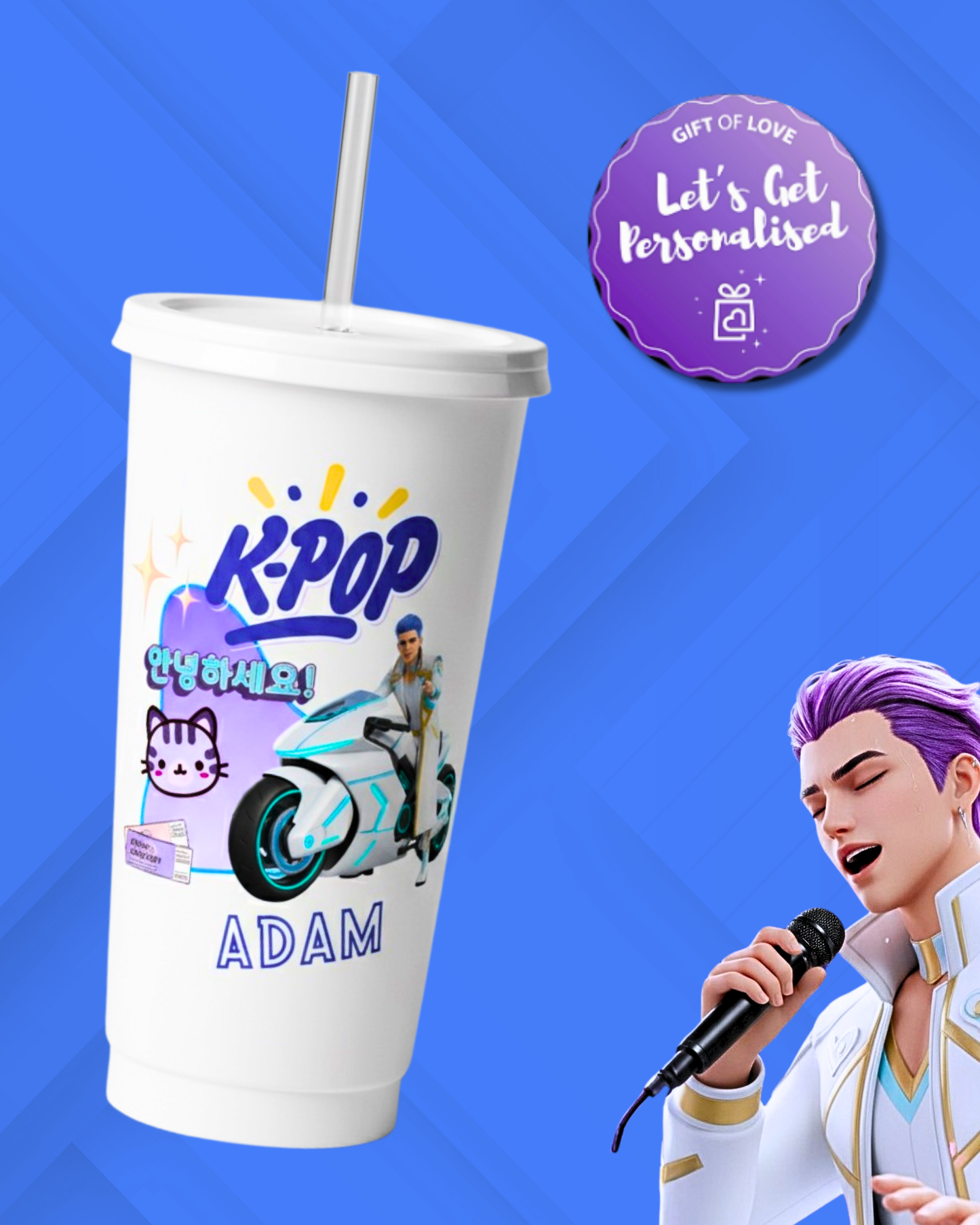 Neon Idol – Personalised K-Pop Cold Cup