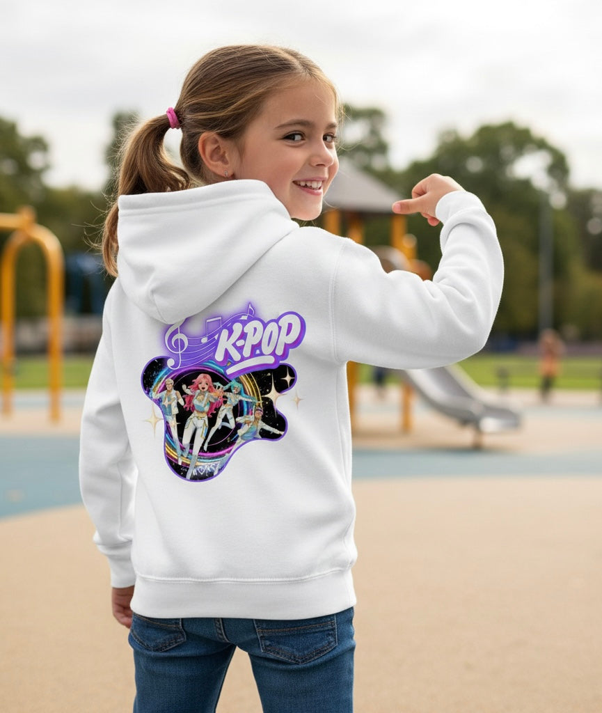 Luxury K-Pop Hoodie for Kids – Personalised Name Print