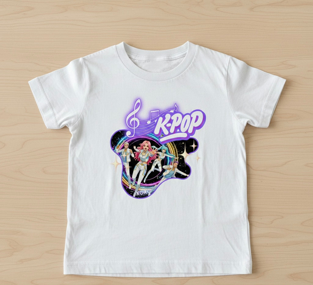 Personalised K-Pop T-Shirt for Kids