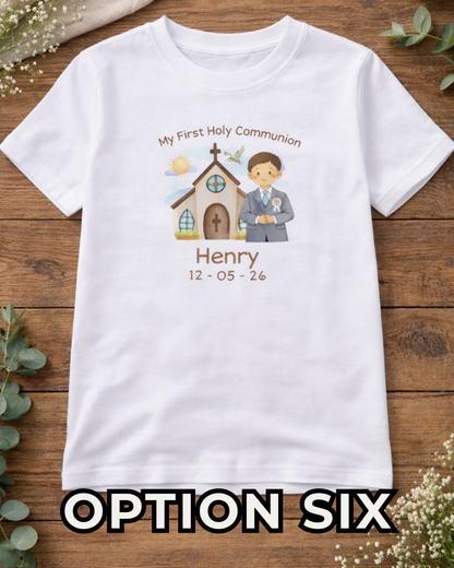 Boy’s Holy Communion T-Shirt - Custom Options