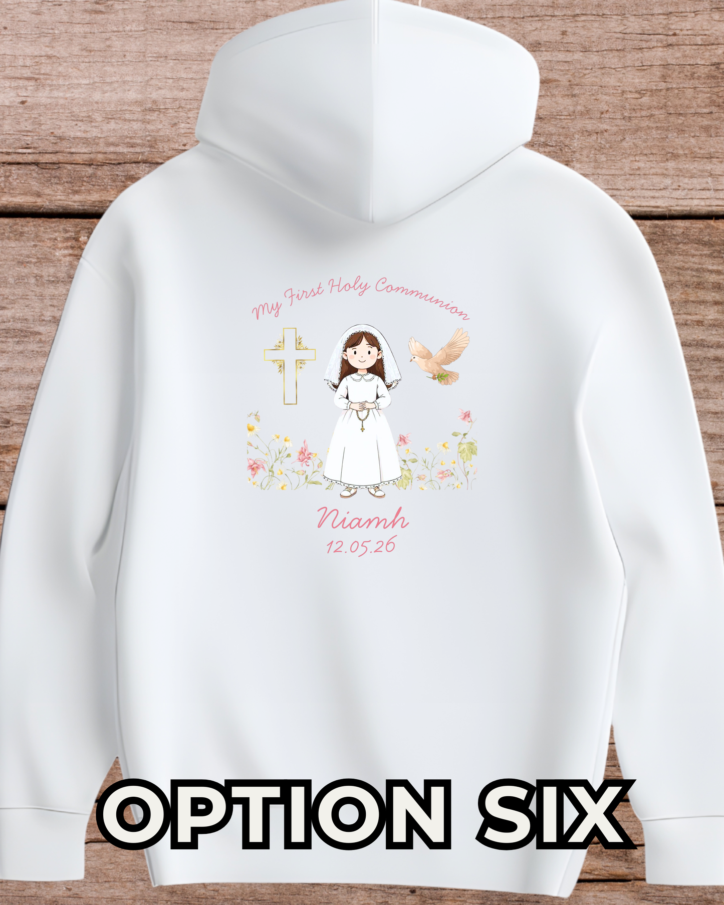 Girl’s Holy Communion Hoodie - Personalised