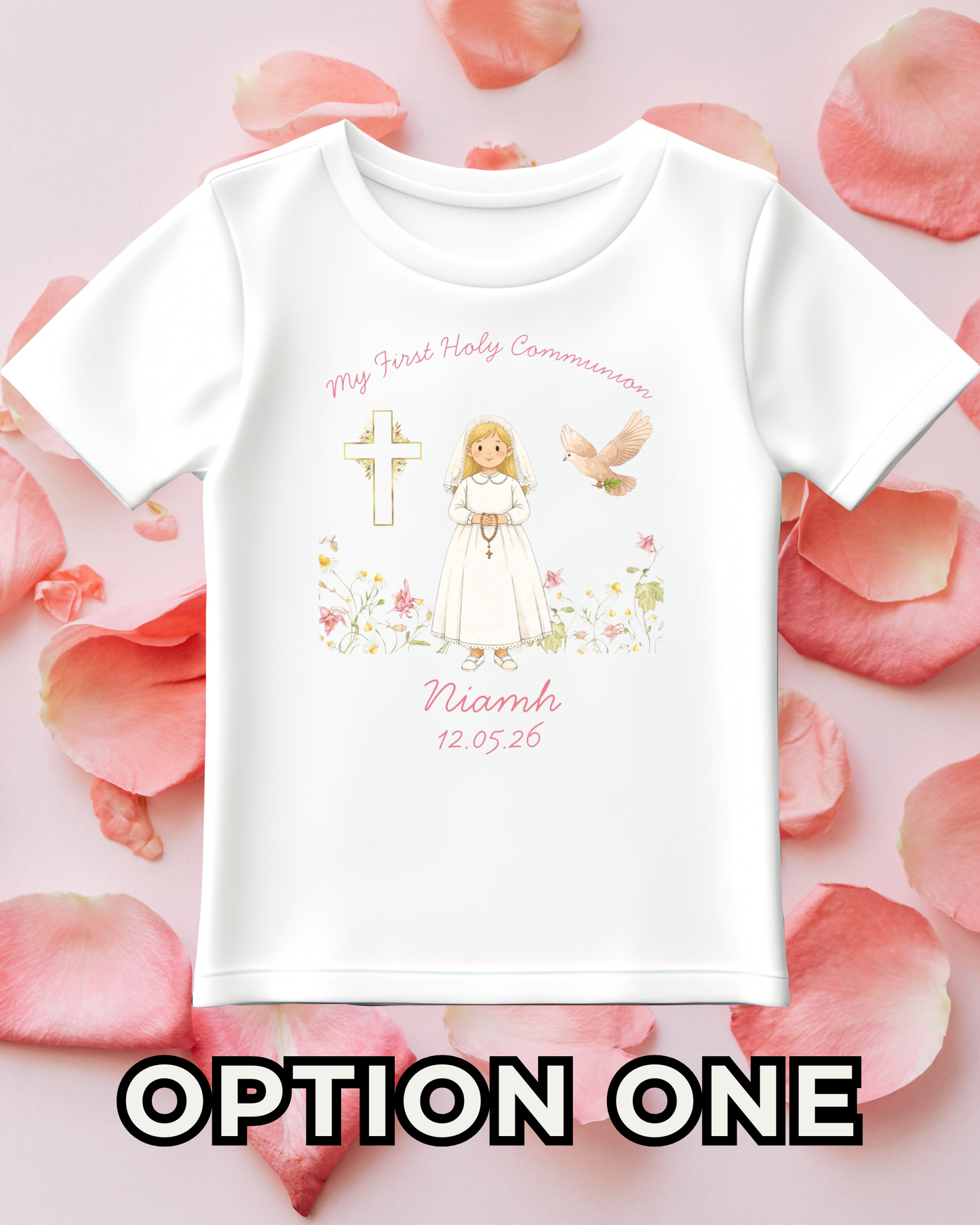 Girl’s Holy Communion T-Shirt - Custom Options