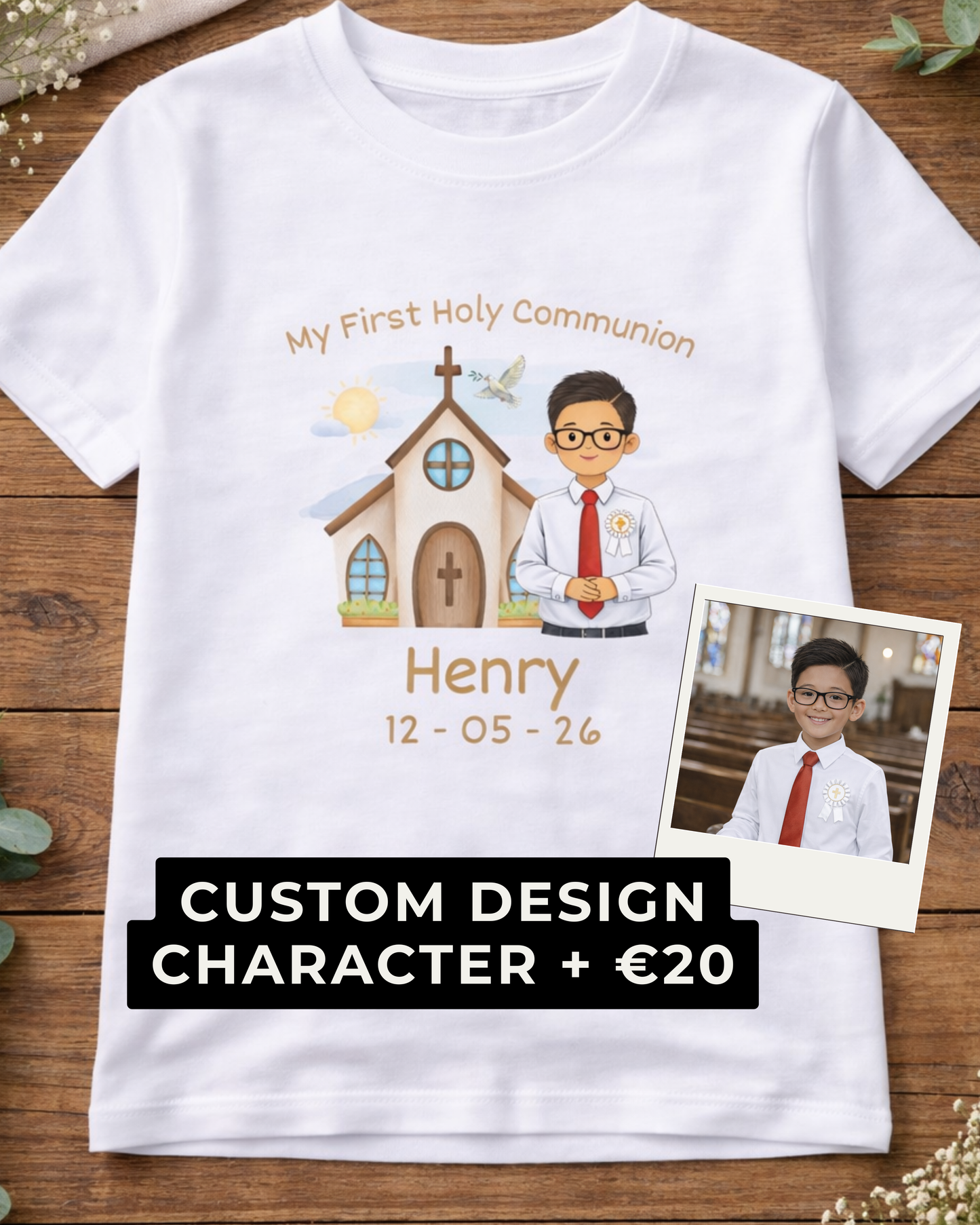 Boy’s Holy Communion T-Shirt - Custom Options