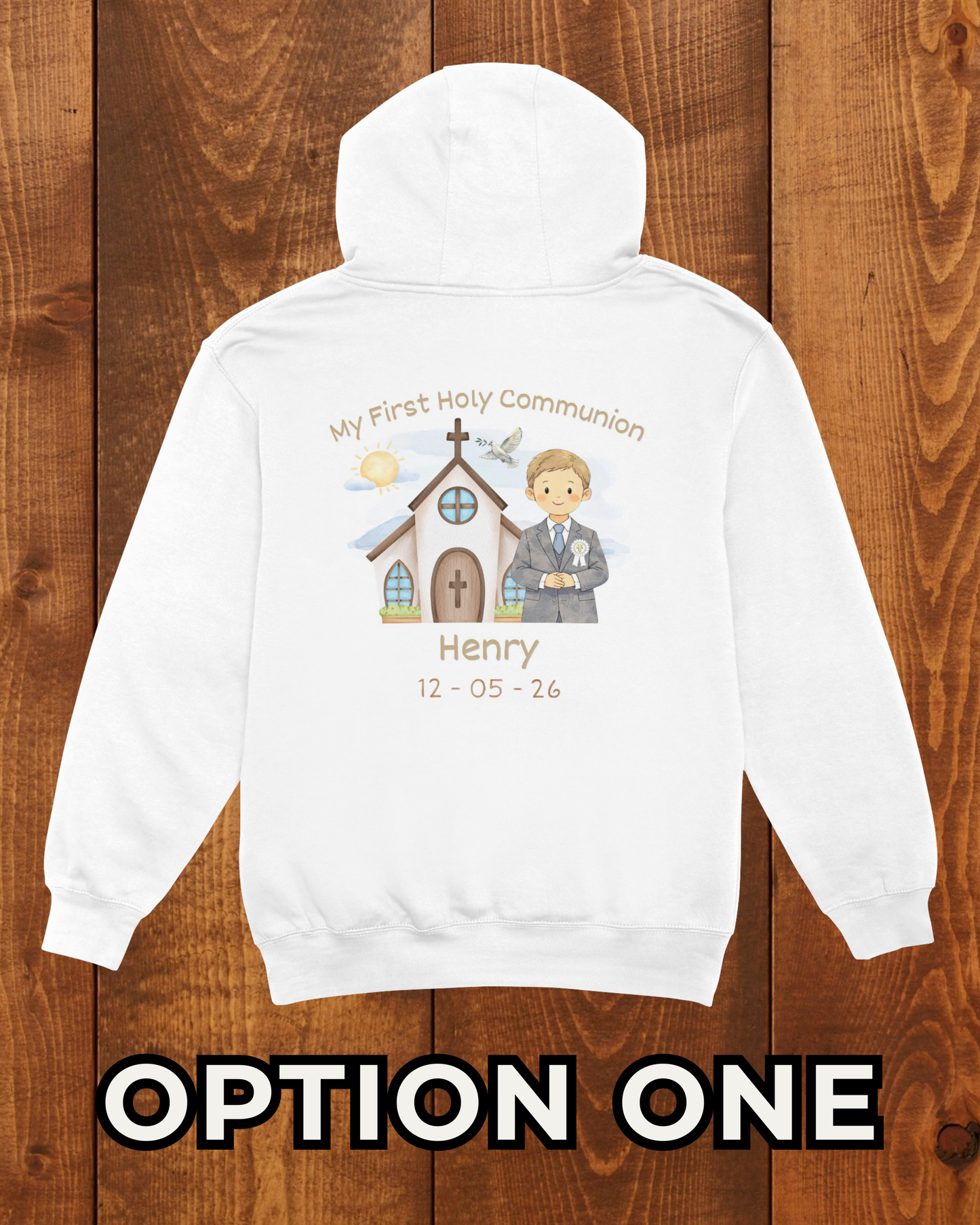 Boy’s Holy Communion Hoodie - Personalised