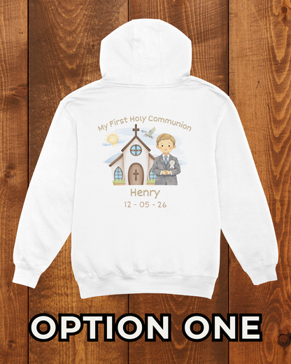 Boy’s Holy Communion Hoodie - Personalised