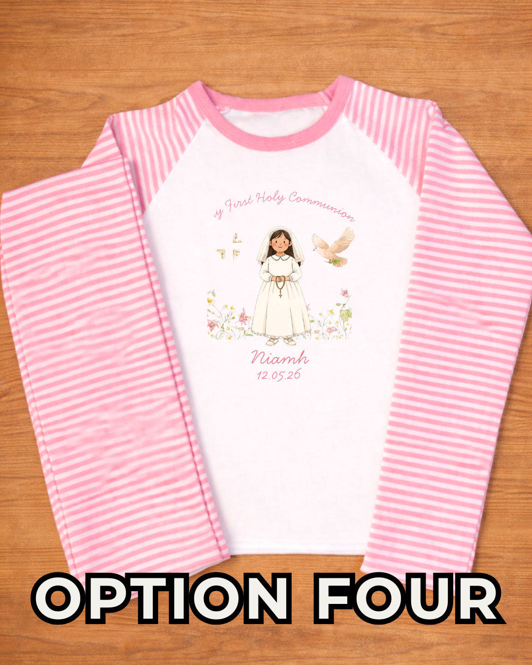 Pink Holy Communion Pyjamas - Personalised