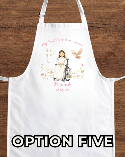Custom Holy Communion Apron - Personalised