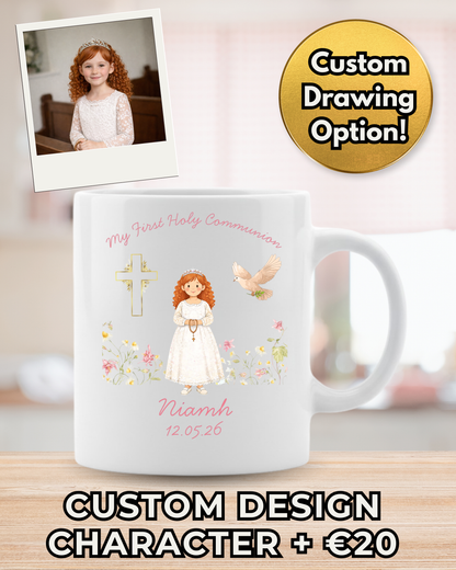 Girls Communion Mug - Custom