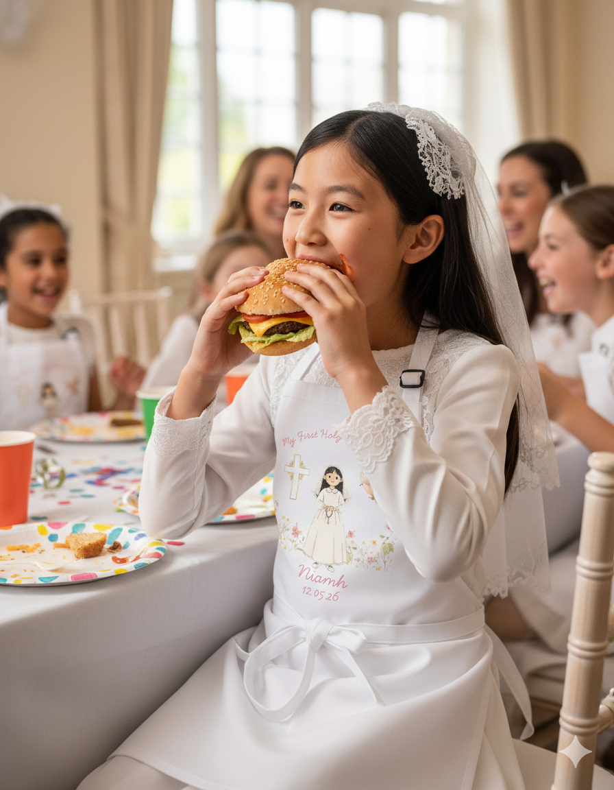 Custom Holy Communion Apron - Personalised