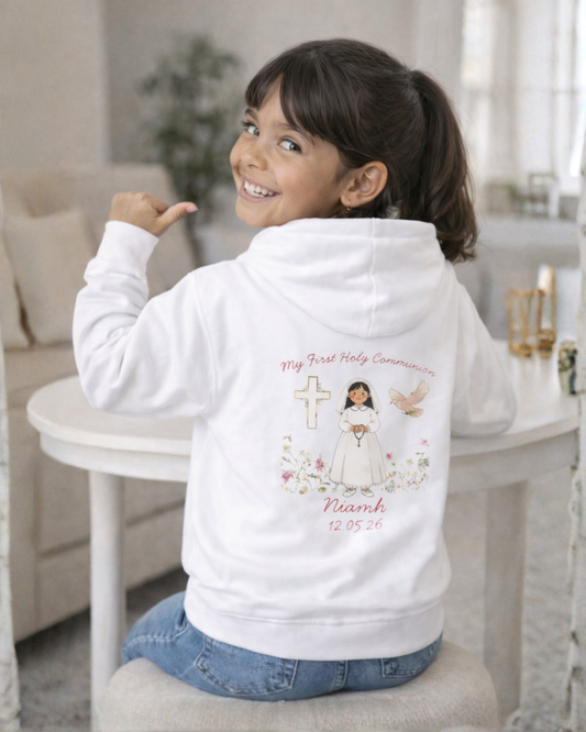 Girl’s Holy Communion Hoodie - Personalised