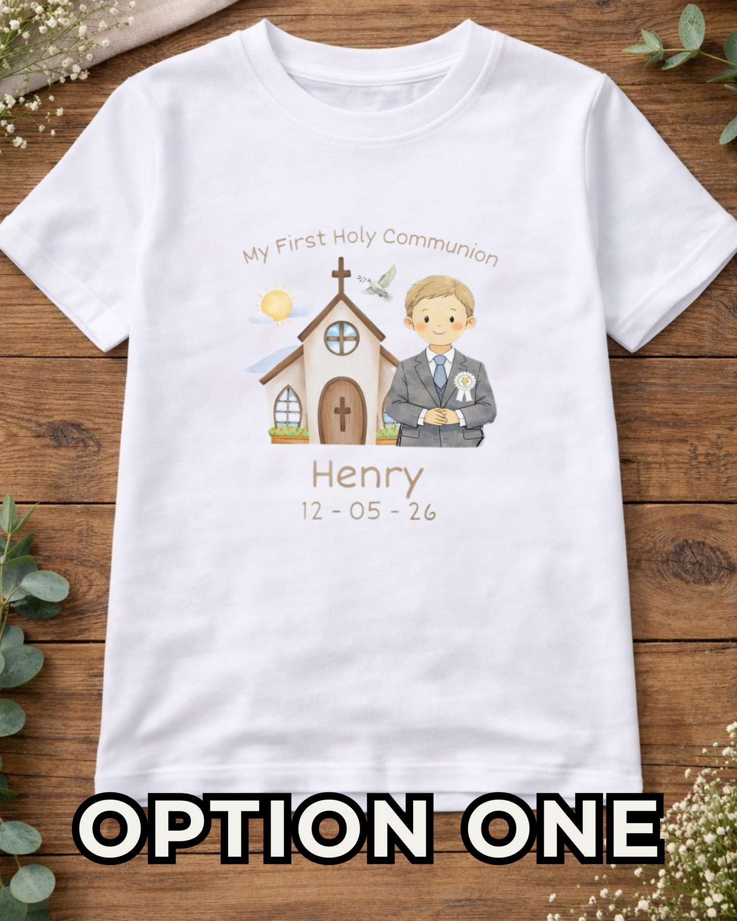Boy’s Holy Communion T-Shirt - Custom Options