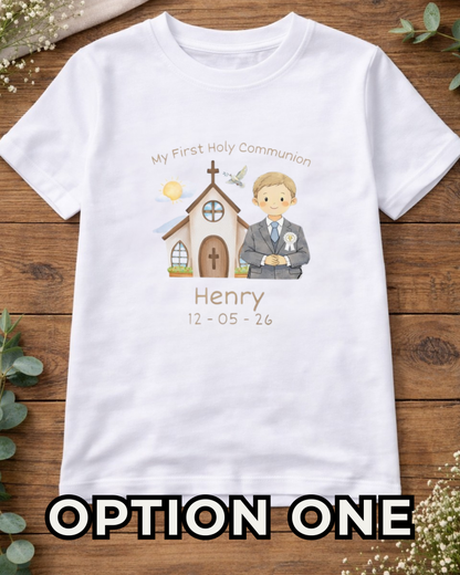 Boy’s Holy Communion T-Shirt - Custom Options