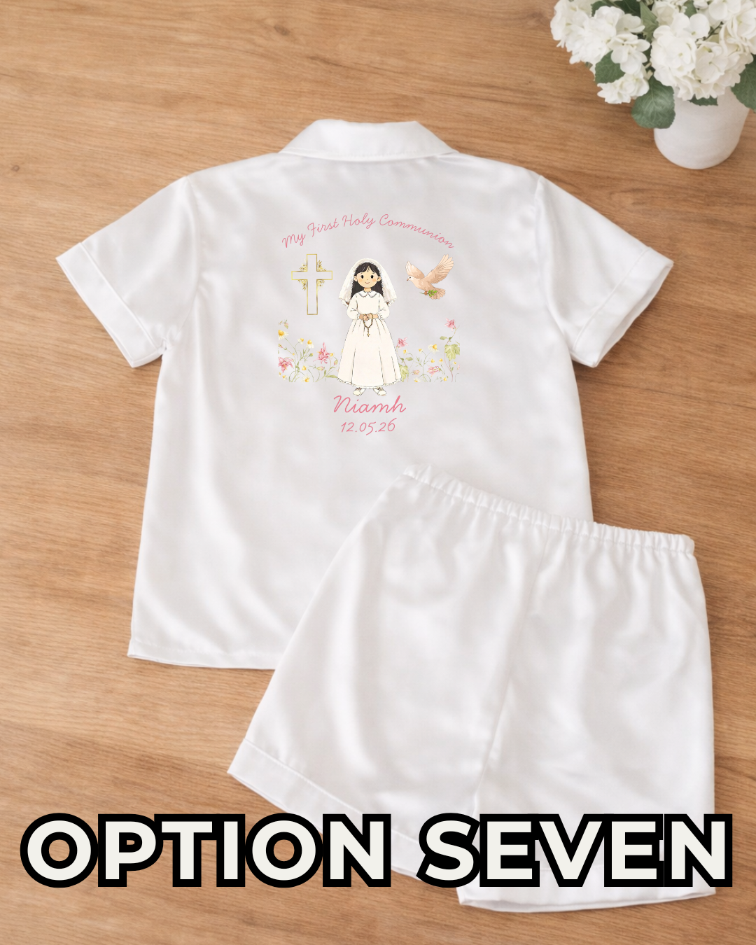 Satin Pyjamas - First Holy Communion Custom