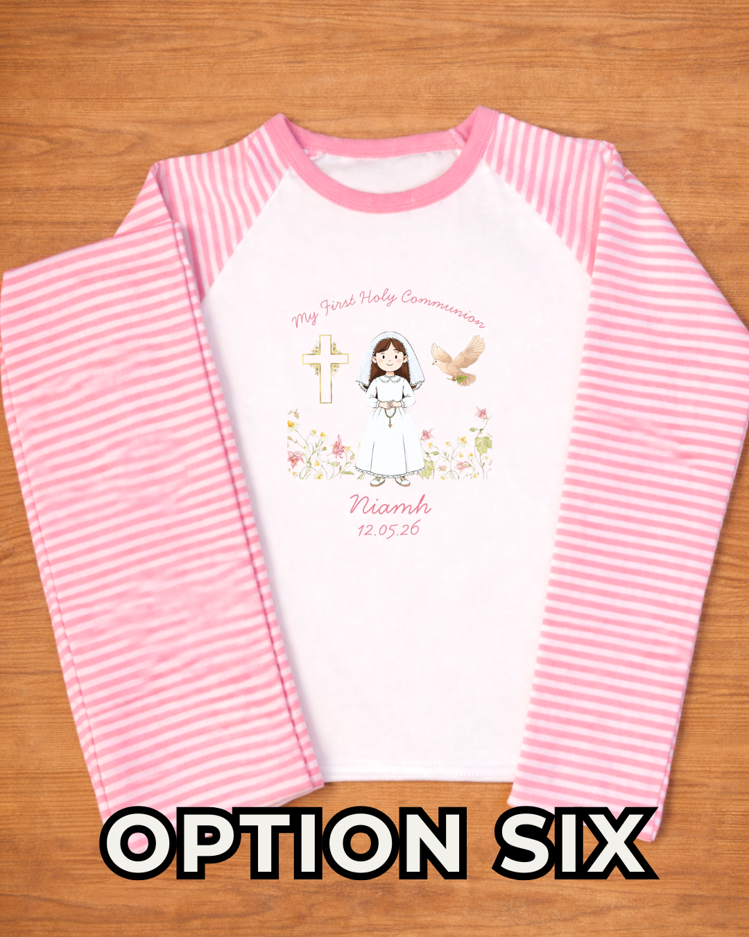 Pink Holy Communion Pyjamas - Personalised