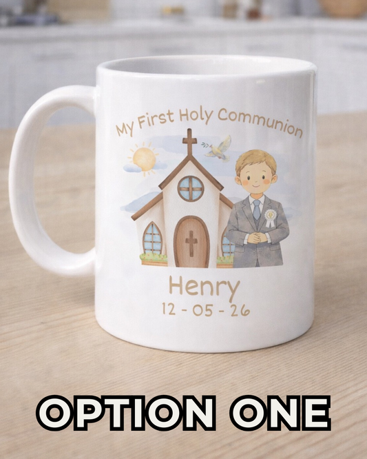 Boys Communion Mug - Custom