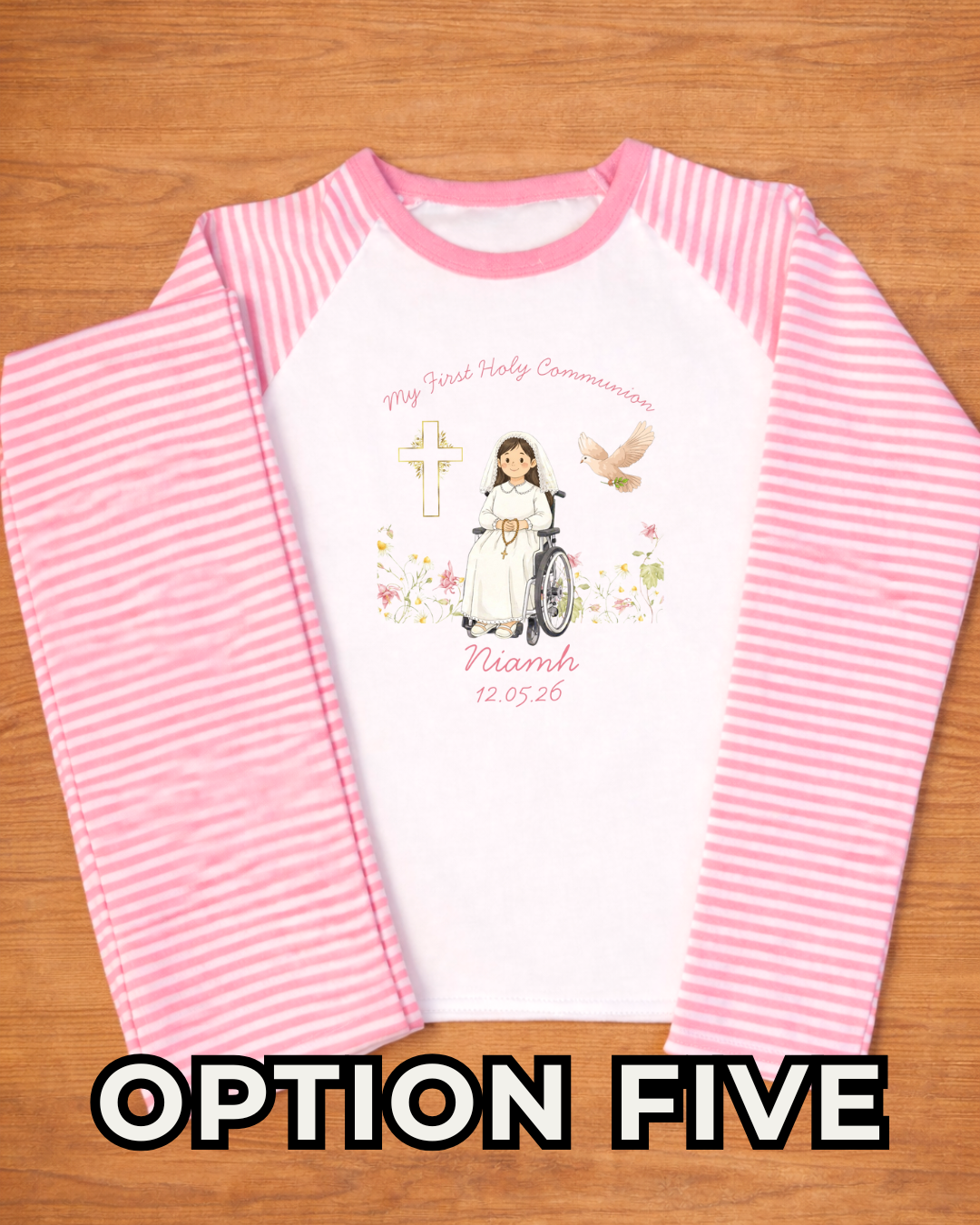 Pink Holy Communion Pyjamas - Personalised