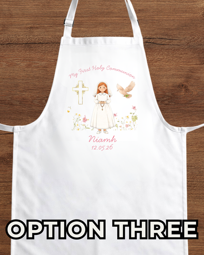 Custom Holy Communion Apron - Personalised