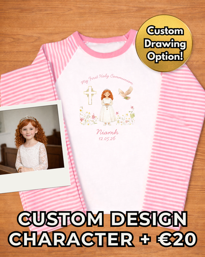 Pink Holy Communion Pyjamas - Personalised
