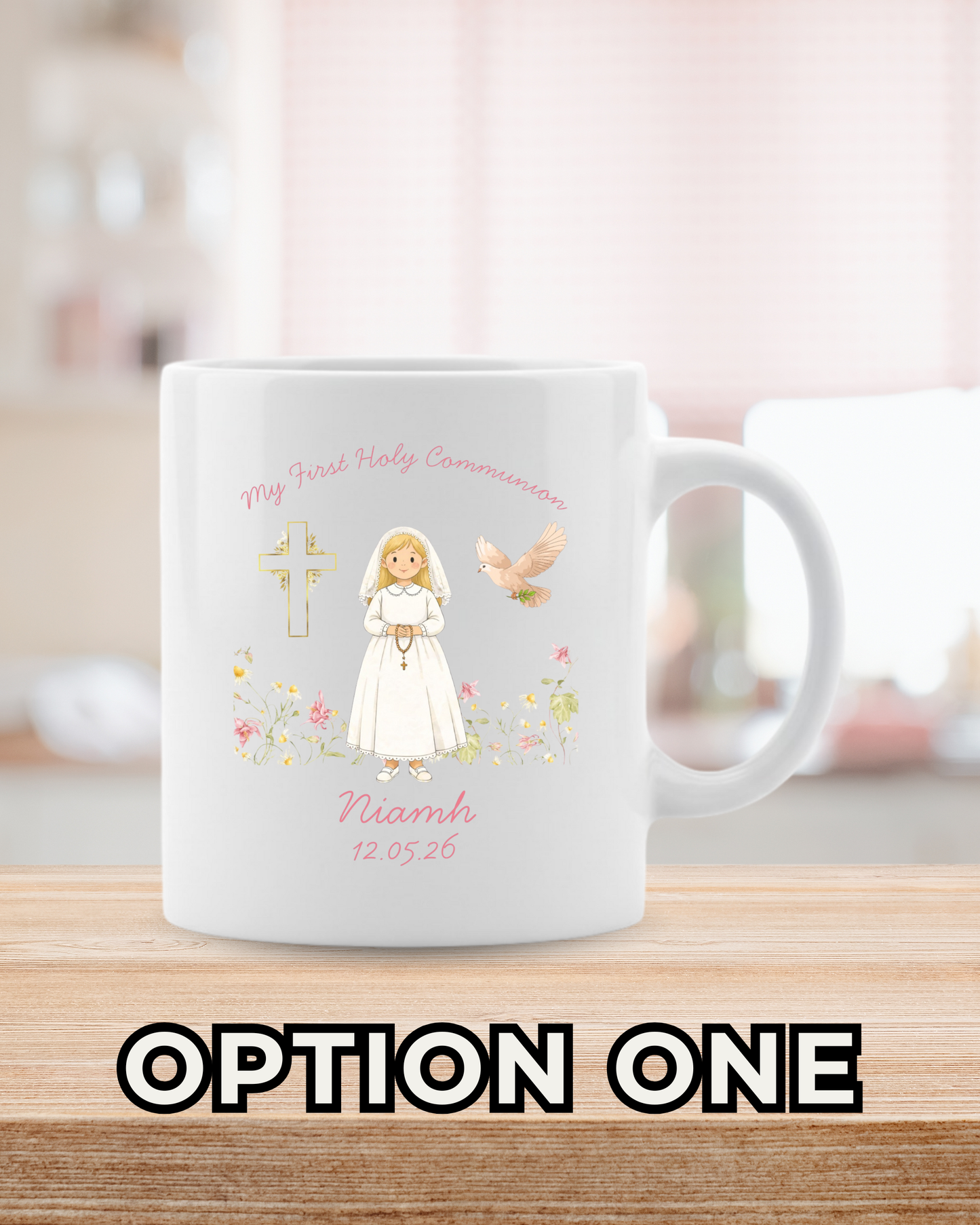 Girls Communion Mug - Custom