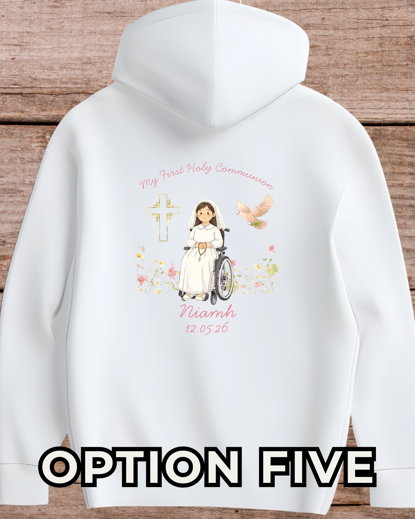 Girl’s Holy Communion Hoodie - Personalised
