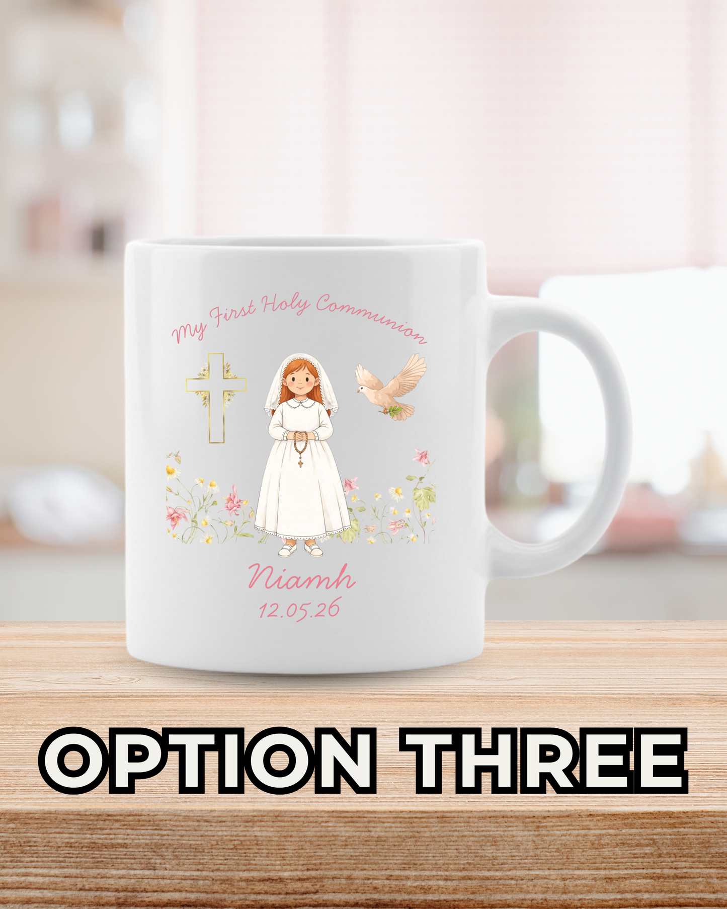 Girls Communion Mug - Custom