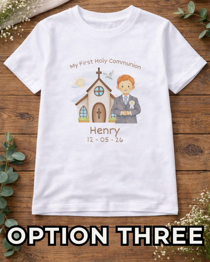 Boy’s Holy Communion T-Shirt - Custom Options