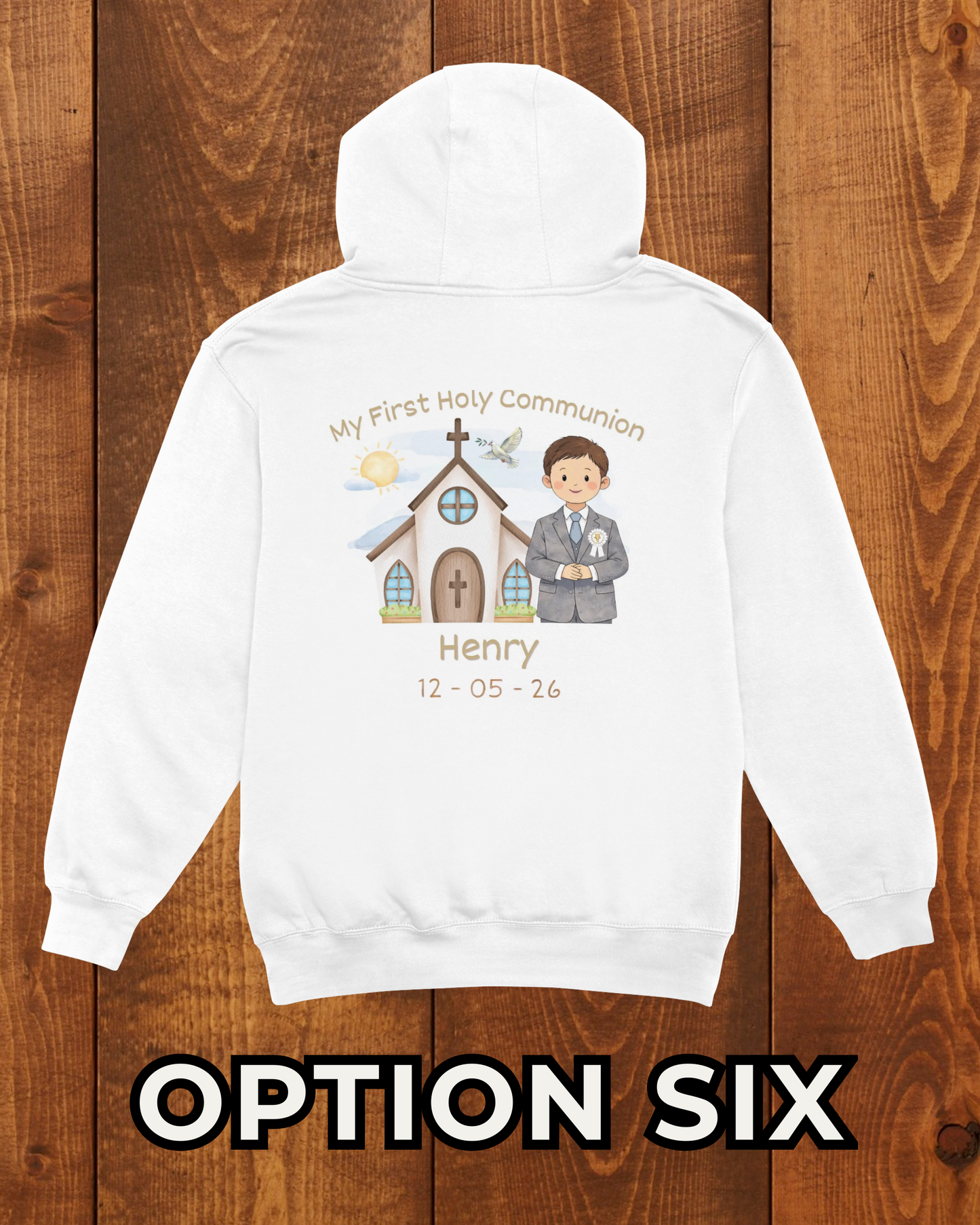 Boy’s Holy Communion Hoodie - Personalised