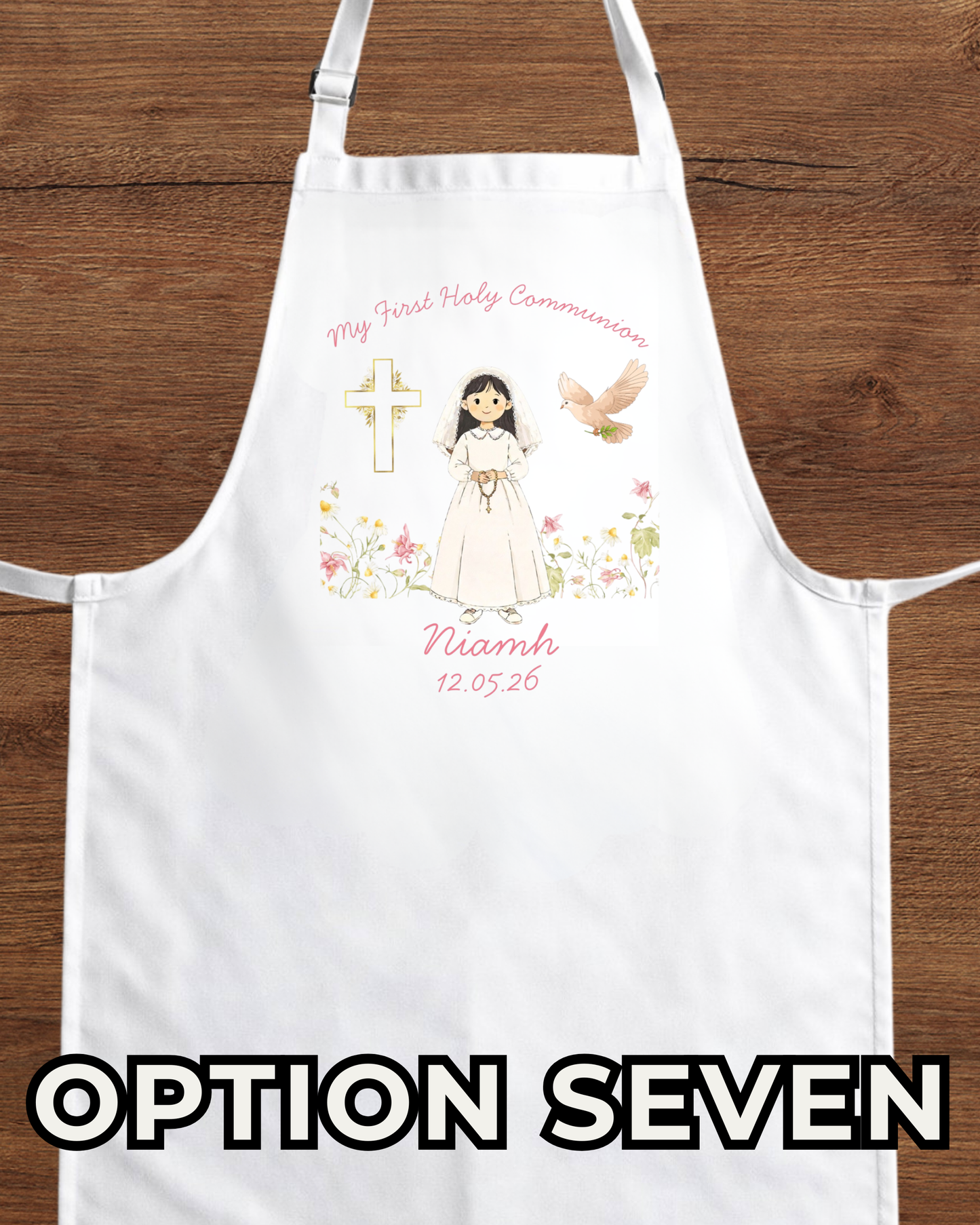 Custom Holy Communion Apron - Personalised