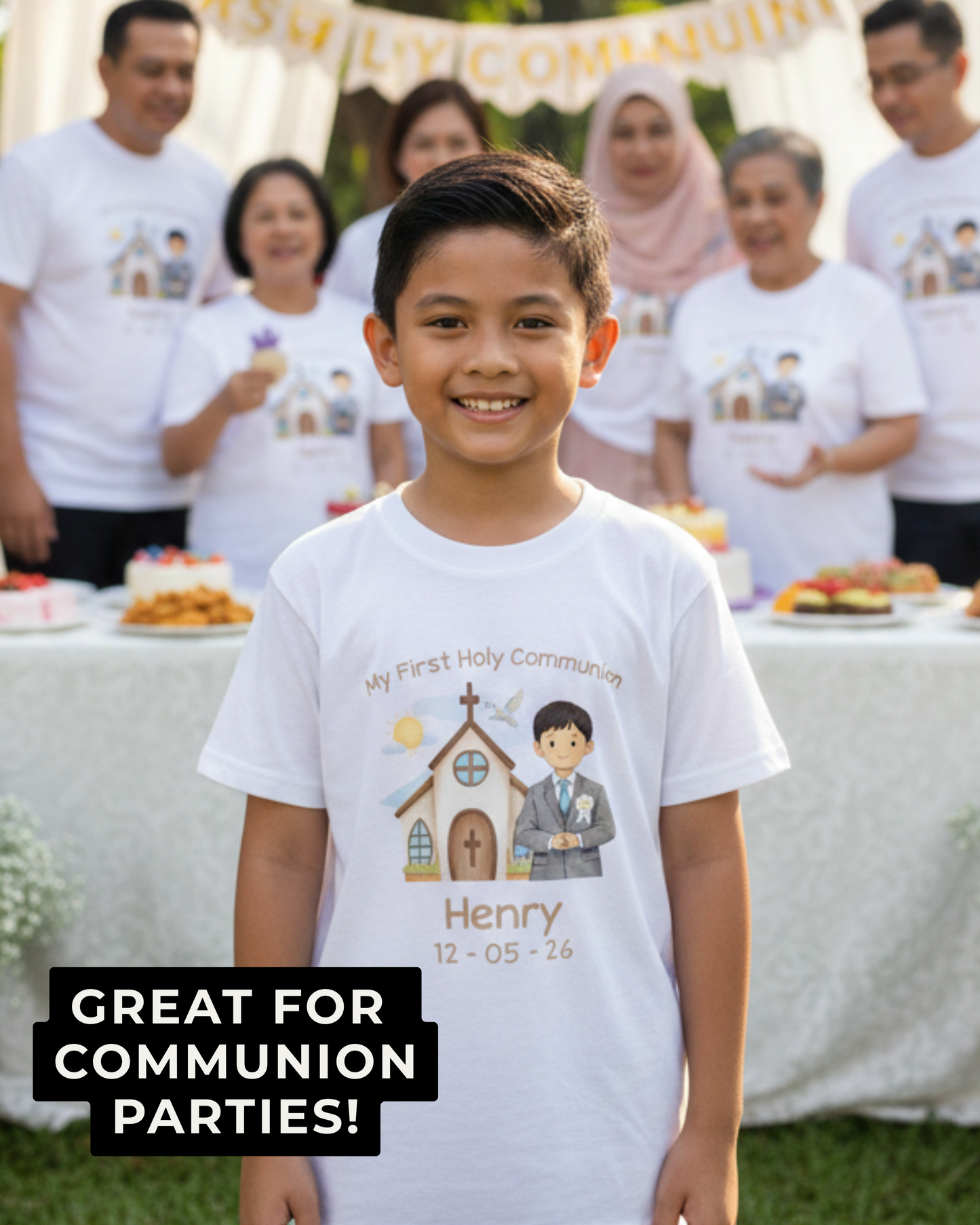 Boy’s Holy Communion T-Shirt - Custom Options
