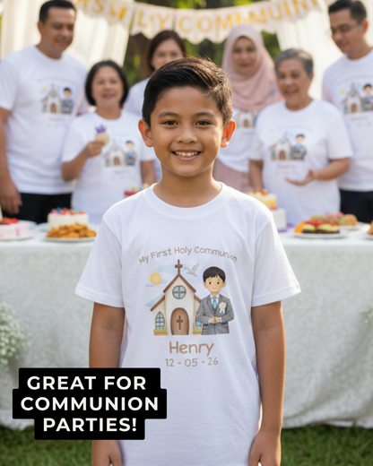 Boy’s Holy Communion T-Shirt - Custom Options