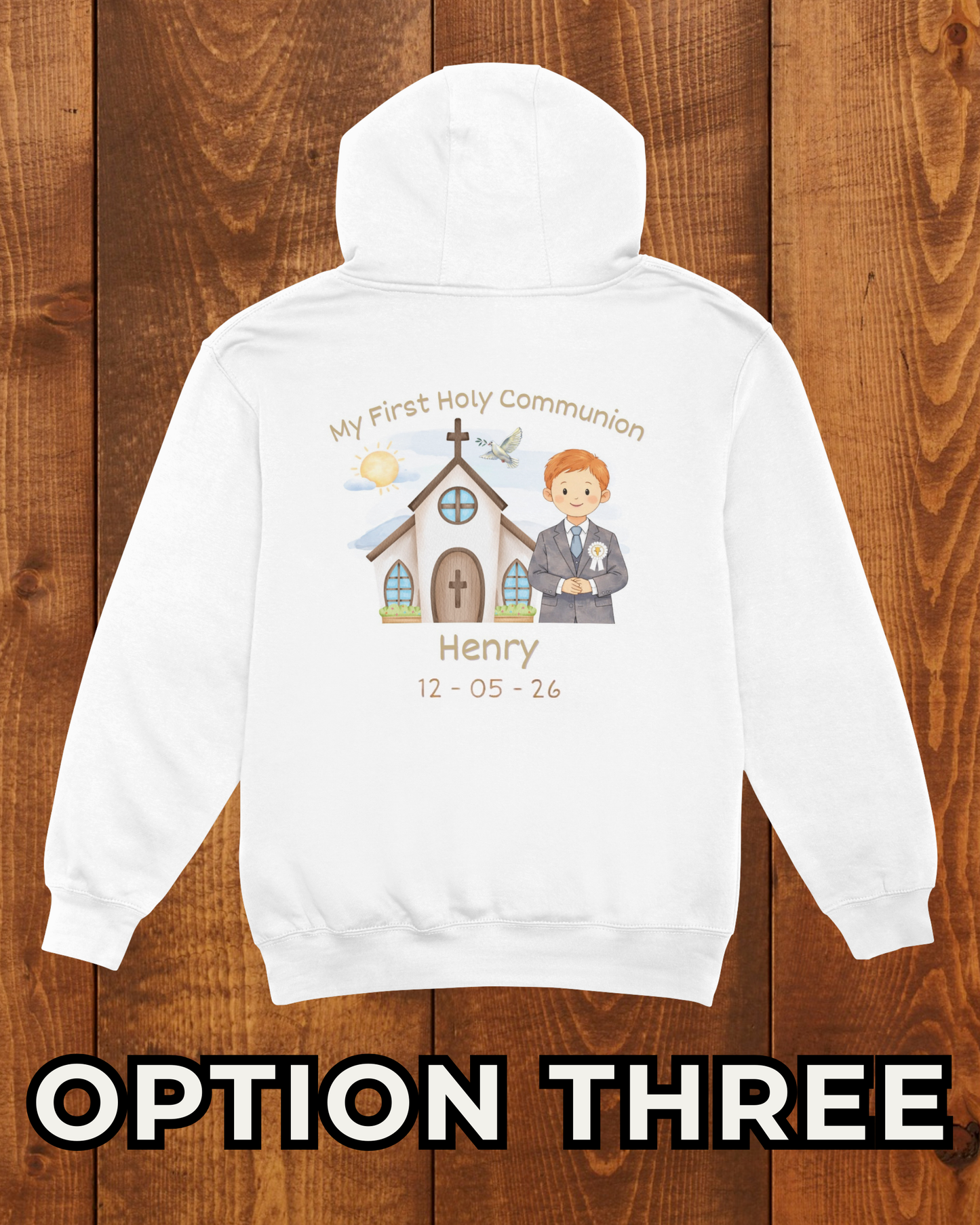 Boy’s Holy Communion Hoodie - Personalised