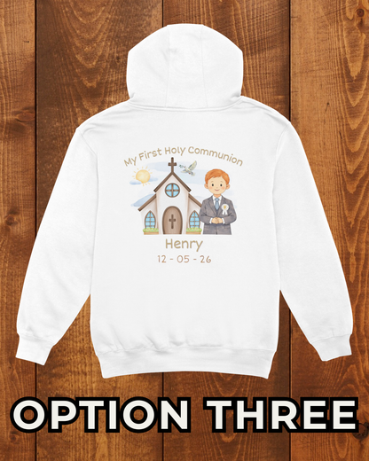 Boy’s Holy Communion Hoodie - Personalised
