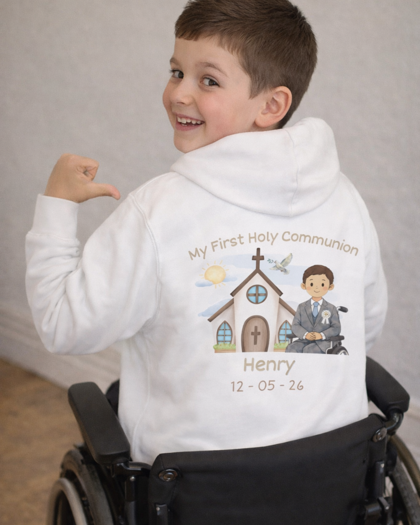 Boy’s Holy Communion Hoodie - Personalised