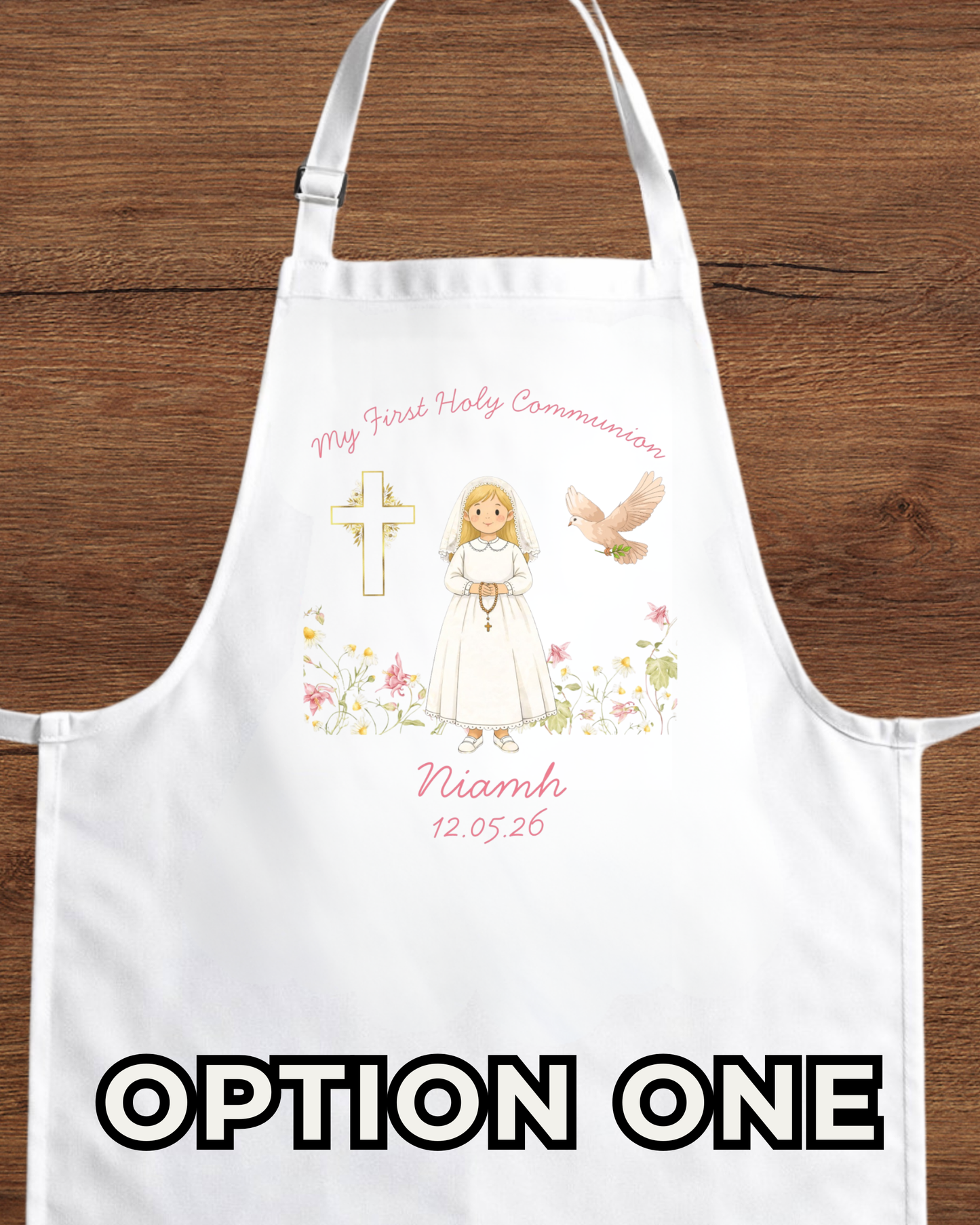 Custom Holy Communion Apron - Personalised