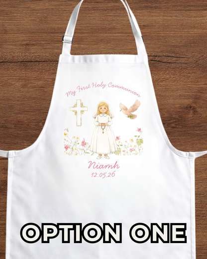 Custom Holy Communion Apron - Personalised