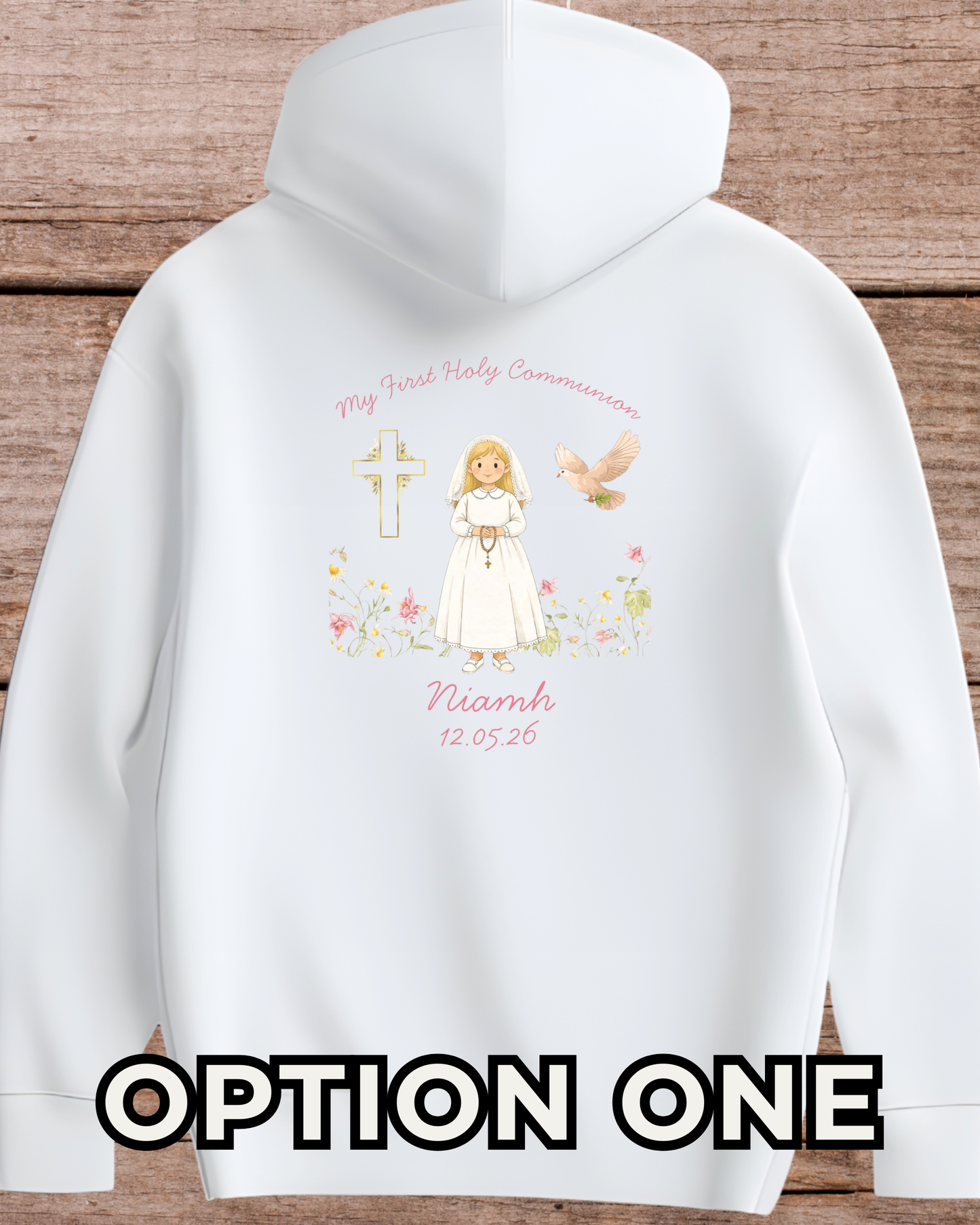 Girl’s Holy Communion Hoodie - Personalised