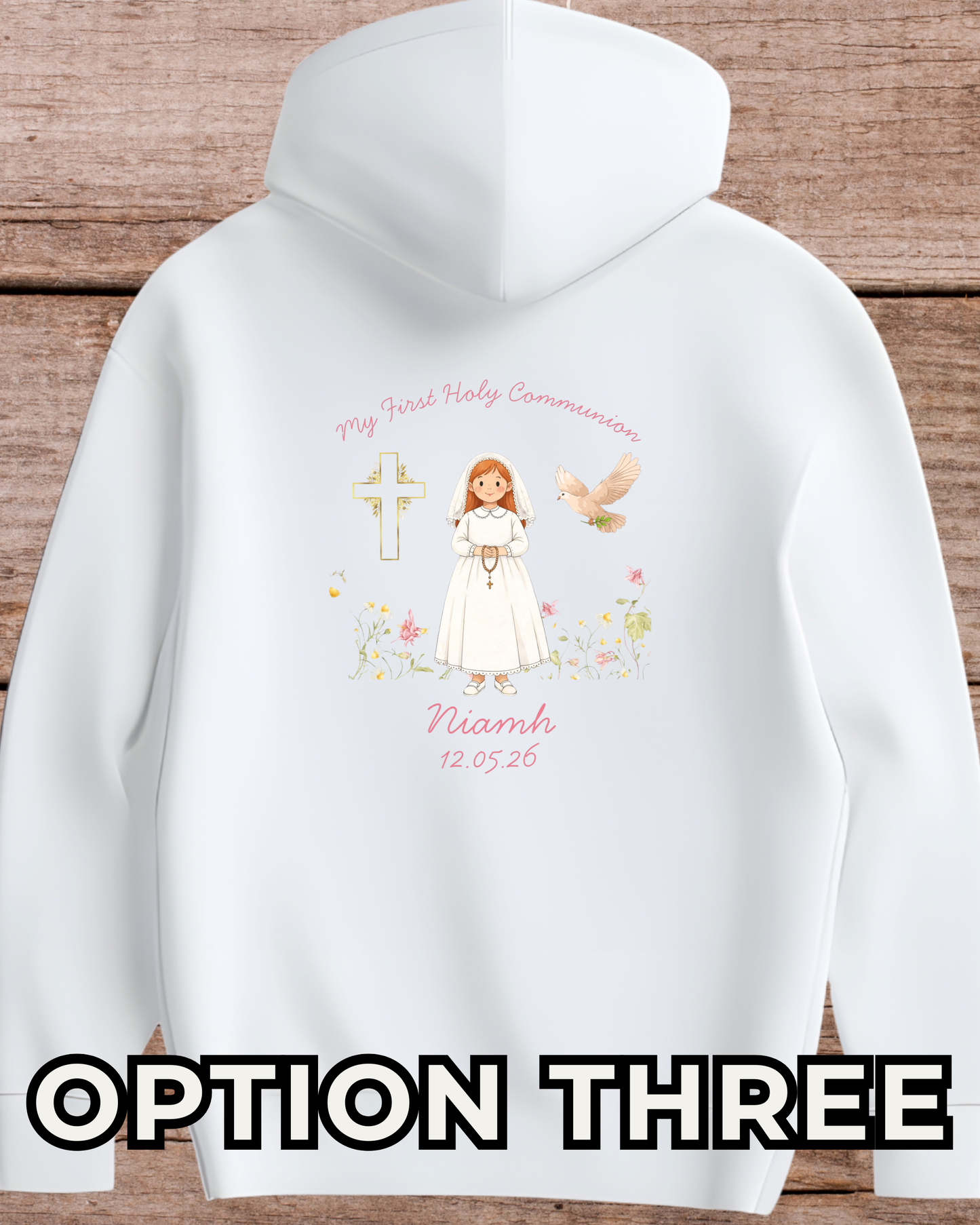 Girl’s Holy Communion Hoodie - Personalised