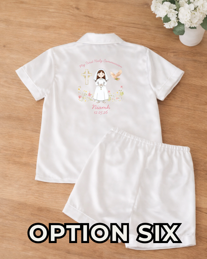 Satin Pyjamas - First Holy Communion Custom