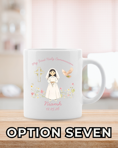 Girls Communion Mug - Custom