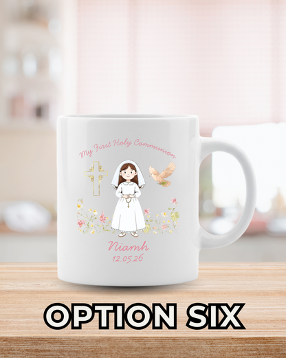 Girls Communion Mug - Custom