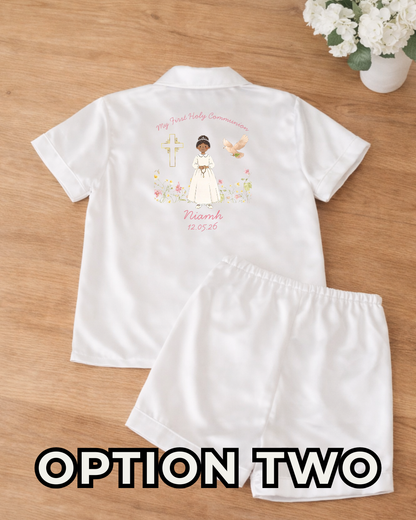Satin Pyjamas - First Holy Communion Custom