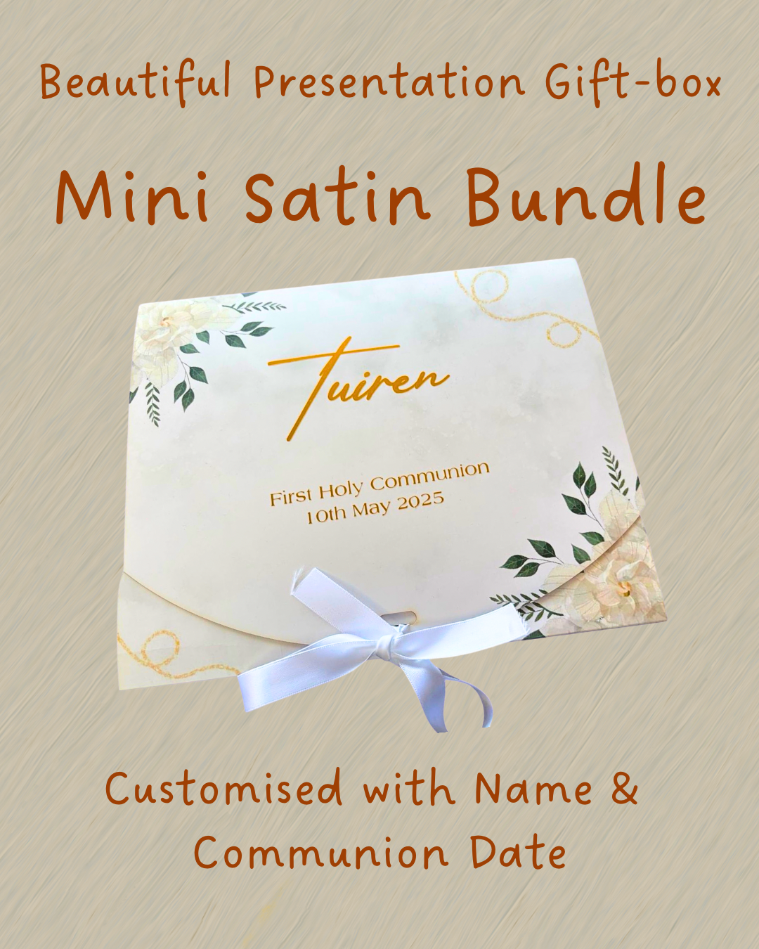 Girls Satin Bundle First Holy Communion Gift Box – Personalised Luxury Gifts