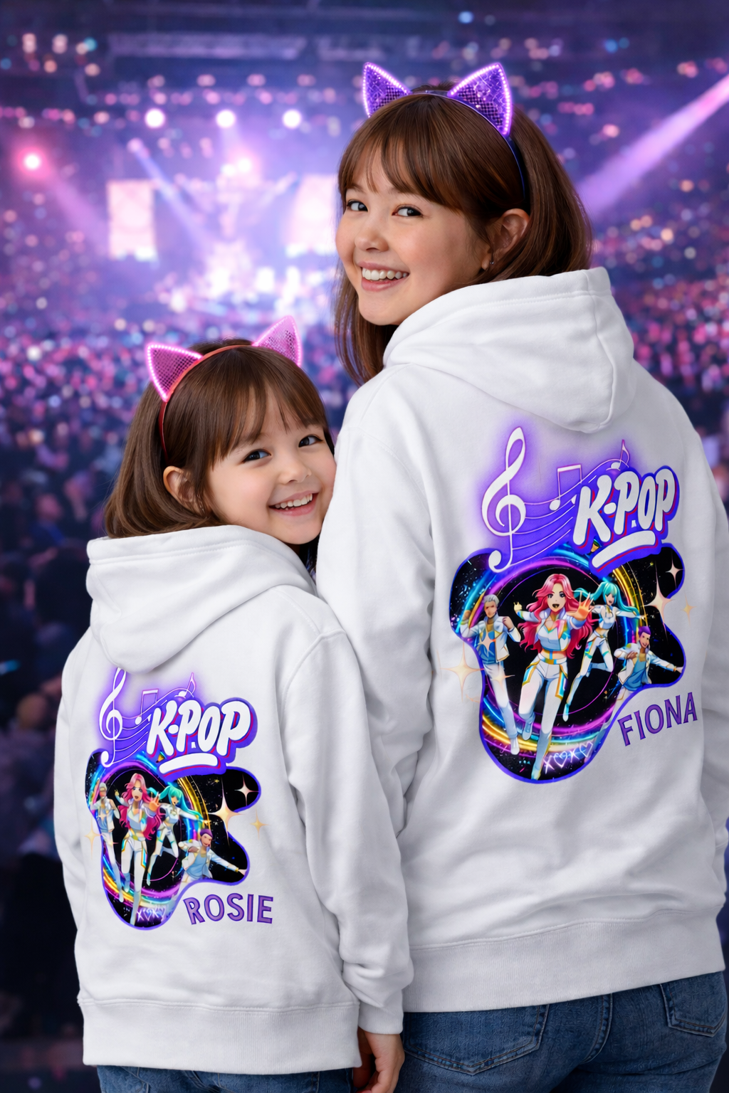 Luxury K-Pop Hoodie for Kids – Personalised Name Print