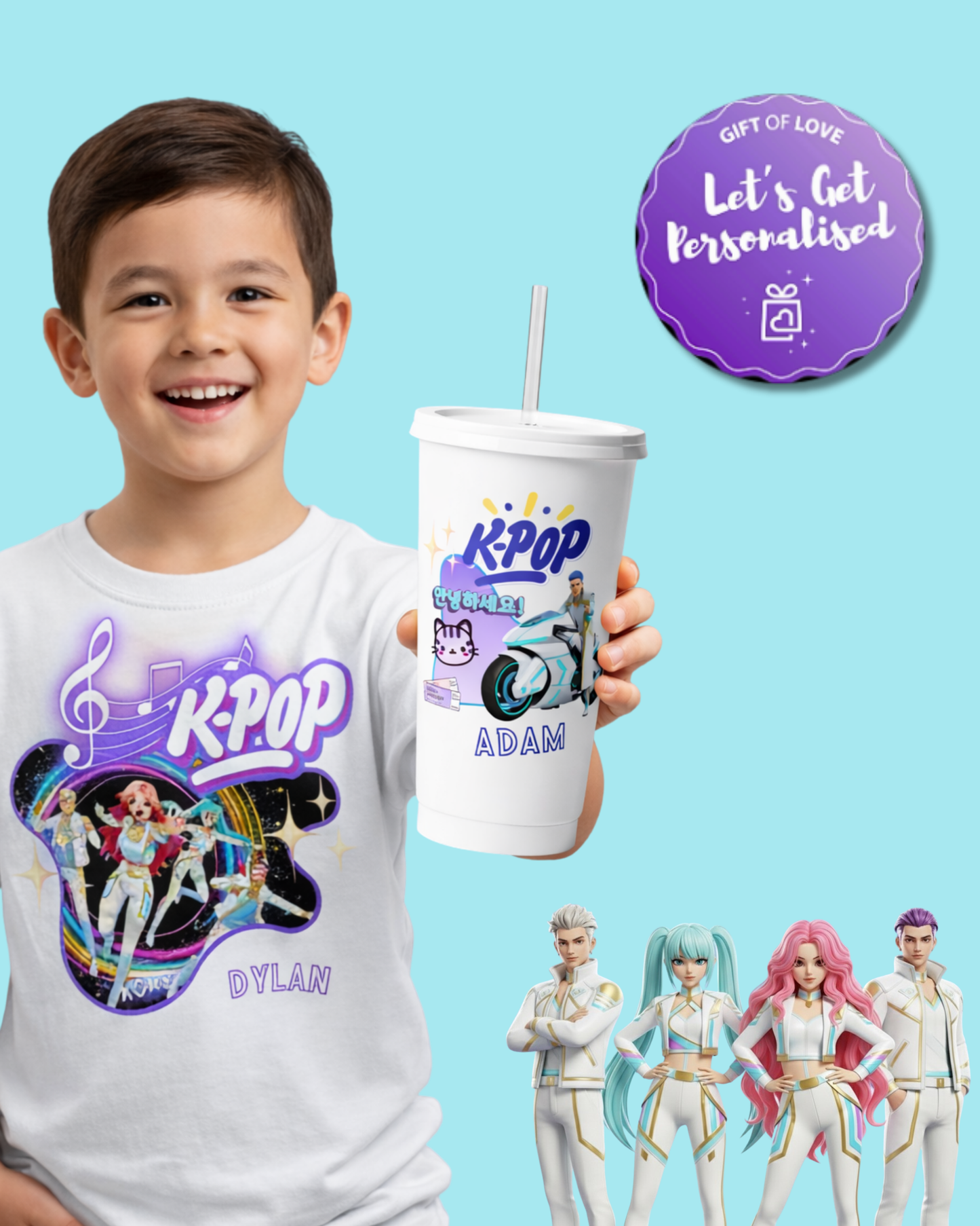 Neon Idol – Personalised K-Pop Cold Cup