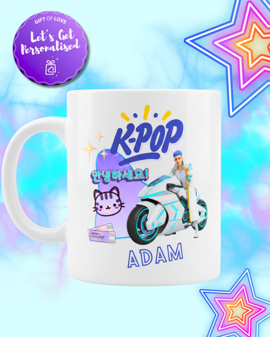 Neon Idol K-Pop Custom Mug