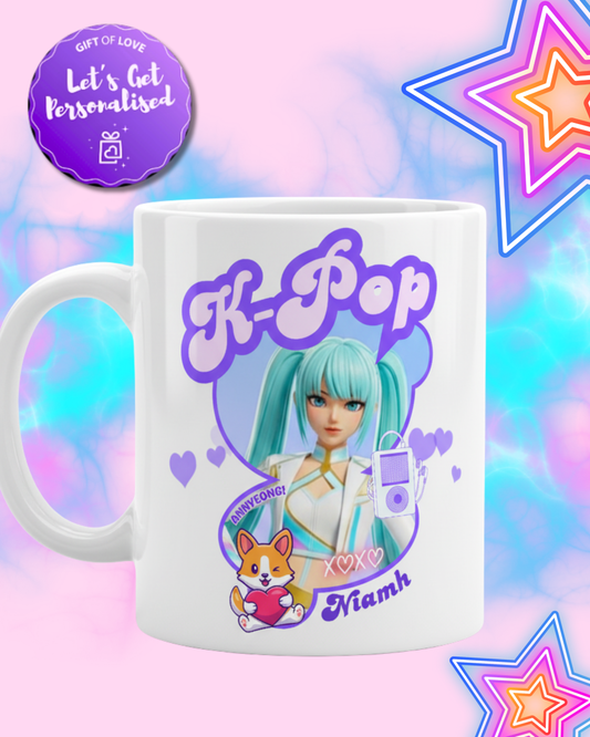 Neon Dream K-Pop Custom Mug