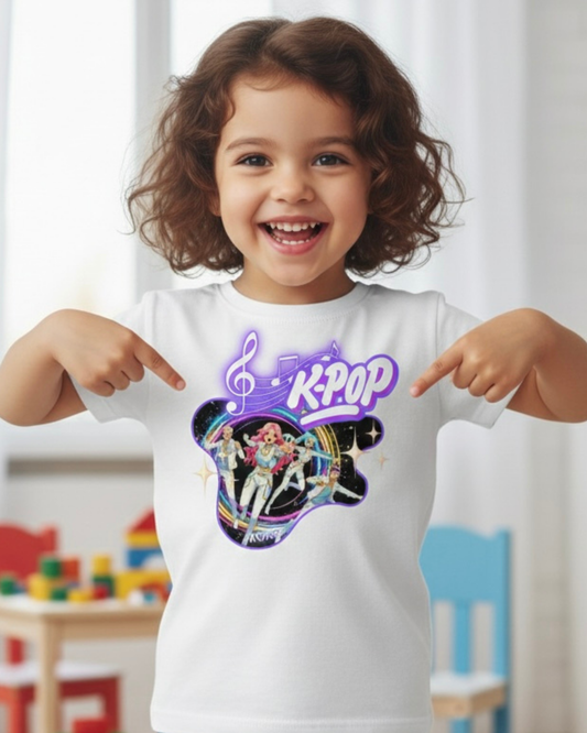Personalised K-Pop T-Shirt for Kids