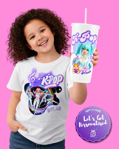 Neon Dream K-Pop Custom Cold Cup