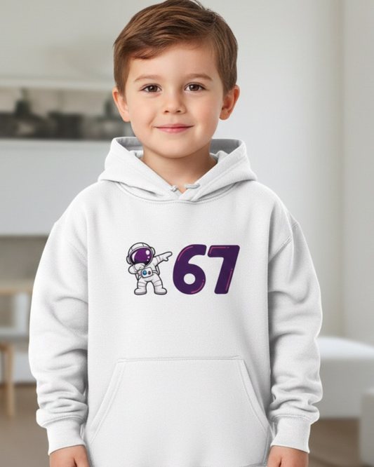 “67” Astronaut 2 Hoodie for Kids
